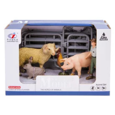  Háziállat játékszett, 2 féle játékfigura