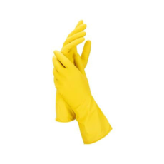 . Háztartási gumikesztyű, latex, L méret, sárga
