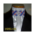 HB 1905-01  Fehér szatén nyakkendő fríz díszítéssel fényűző tűvel  Lovas Nyakkendők