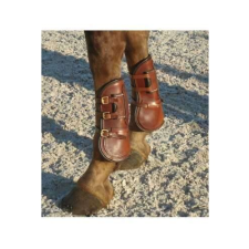 HB HB 121 Bőr ínvédő csizma bőrszíjjal fekete teljes ló lábvédelem lófelszerelés