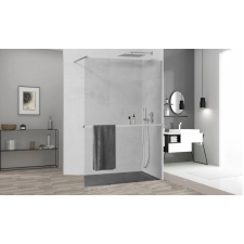 HD Arlo Plus Walk-In Nano zuhanyfal 100 cm, 8 mm vastag vízlepergető biztonsági üveggel, króm színű, 200 cm magas kád, zuhanykabin