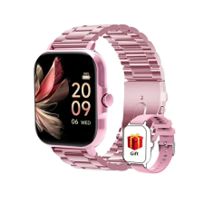  HD okos sportóra – Rózsaszín ötvözet szíjjal QC8431496-8 okosóra
