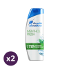 Head&Shoulders Head & Shoulders Menthol korpásodás elleni sampon (2x400 ml)