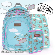 Head cicás iskolatáska, hátizsák 42 cm SZETT - Meow iskolatáska