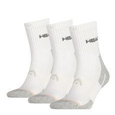 Head Head unisex sportzokni - légáteresztő félplüss talppal 3 pár - fehér - 35-38
