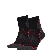 Head Head unisex túrazokni - félplüss talppal 2 pár - fekete-piros - 39-42 női zokni
