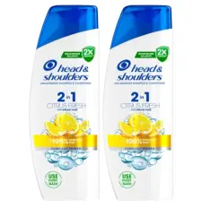 Head&Shoulders Head &amp; Shoulders Citrus Fresh 2in1 korpa elleni Sampon 2x400ml sampon