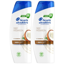 Head&Shoulders Head &amp; Shoulders Deep Hydration Korpa Elleni Sampon Kókuszolajjal 2x400ml sampon