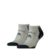  Head unisex performance sneaker - légátersztő félplüss talpú titokzokni - 2 pár/csomag - szürke - 35-38