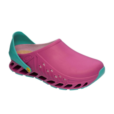 Health And Fashion Shoes Scholl Evoflex-Fukszia/Smaragd-Női Munkavédelmi cipő 35-42