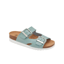 Health And Fashion Shoes Scholl Moldava Wedge Ad halványkék/fehér 39 -Női Papucs női papucs