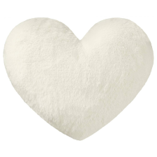 Heart szív alakú párna 40 x 30 cm, fehér lakástextília