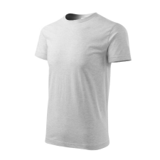 Heavy New póló unisex világosszürke melírozott L férfi póló