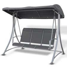 Hecht BERLIN Kerti Hintaágy, max.240kg, sz185xh130xm170cm,acél váz,3személyes hintaágy