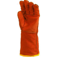  HEGESZTŐKESZTYŰ, PIROS MARHAHASÍTÉK, BELSŐ PAMUTBÉLÉSSEL (10) védőkesztyű