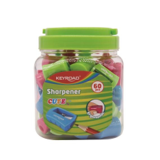  Hegyező 1 lyukú 60 db/display Keyroad Cute vegyes színek hegyező