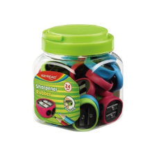  Hegyező 2 lyukú 24 db/display Keyroad Rubber vegyes színek hegyező