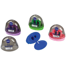  Hegyező Centrum 2 lyukú műanyag tartályos 5,5x3x5 cm vegyes színek hegyező