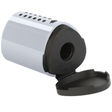  Hegyező, egylyukú, tartályos, FABER-CASTELL, "Grip 2001 mini", ezüst hegyező