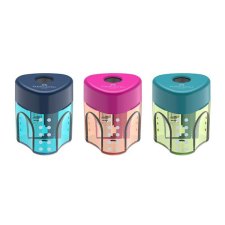 Hegyező FABER-CASTELL Grip mini áttetsző színes testű hegyező