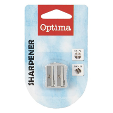  Hegyező OPTIMA fém bordázott fogórész 2 lyukú 1db/bliszter kreatív és készségfejlesztő