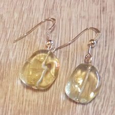  Hegyikristály fülbevaló 1,5 cm-es gyönggyel /8/ fülbevaló