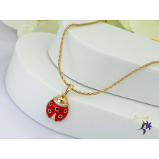  Heidi antiallergén katicabogár medálos nyaklánc -18K nyaklánc