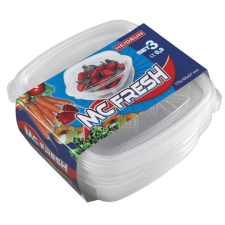 Heidrun Mc Fresh Ételtároló 3 x 0,9L 17,5x16,5x5,7cm papírárú, csomagoló és tárolóeszköz