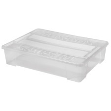 Heidrun Tex Box 7. Átlátszó Tároló doboz 60L 78,5x58,8x17cm tetővel bútor