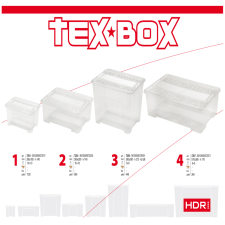 heidrun TEX BOX TÁROLÓDOBOZ, TETŐVEL 28X18,5X14CM papírárú, csomagoló és tárolóeszköz