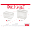 heidrun TEX BOX TÁROLÓDOBOZ, TETŐVEL 57X38X40,5CM