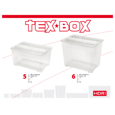 heidrun TEX BOX TÁROLÓDOBOZ, TETŐVEL 57X38X40,5CM papírárú, csomagoló és tárolóeszköz