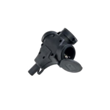 Heinrich Kopp GmbH Gumi T elosztó 3-as fekete KOPP 181605010 villanyszerelés