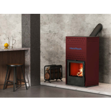  Heiztech HIDRO 20 vízteres kandalló 18kW, vörös színű (11910038) kályha, kandalló