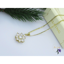  Helen Xuping bőrbarát fehérköves medálos nyaklánc-14K nyaklánc