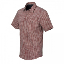 HELIKON-TEX Covert Concealed Carry rövid ujjú ing - Dirt Red Checkered munkaruha