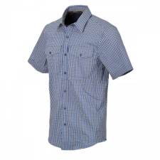 HELIKON-TEX Covert Concealed Carry rövid ujjú ing - Royal Blue Checkered munkaruha
