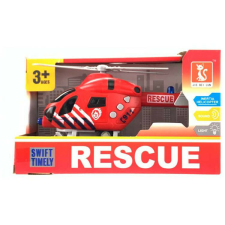  HELIKOPTER ELEMES HANG+FÉNY 23X14CM DOBOZBAN JA9122 1DB helikopter és repülő