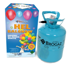 Hélium palack, kék palack, 100 lufihoz, lufi nélkül party kellék