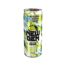 Hell Energy Kft Hell New Gen 250ml Green Apple DRS szénsavas funkcionális ital üdítő, ásványviz, gyümölcslé