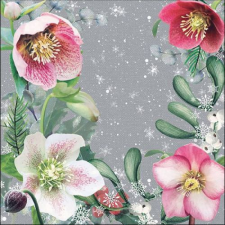 Helleborus Orientalis Grey papírszalvéta 33x33cm, 20db-os konyhai eszköz