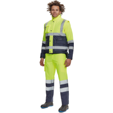  HELLIN HV mellény sárga/navy M láthatósági ruházat