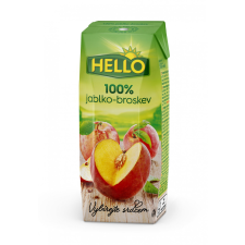  Hello alma-őszibaracklé 100% 250 ml üdítő, ásványviz, gyümölcslé