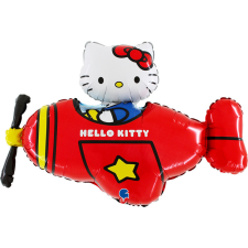  Hello Kitty Airplane Red fólia lufi 76 cm party kellék