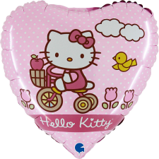 Hello Kitty Bike fólia lufi 46 cm party kellék