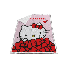 Hello Kitty Bow sherpa takaró 130x170cm lakástextília