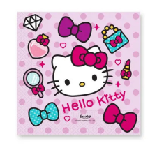 HELLO KITTY Fashion szalvéta 20 db-os, 33x33 cm party kellék
