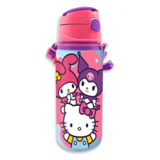 HELLO KITTY Friends alumínium kulacs akasztóval 600 ml kulacs, kulacstartó
