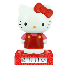 HELLO KITTY Hello Kitty Red 3D éjszakai lámpa és ébresztőóra oktatójáték