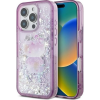 HELLO KITTY HKHCP16LL50PPU Liquid Glitter 50TH Anniversary Party Keménytok iPhone 16 Pro - Lila (HKHCP16LL50PPU)